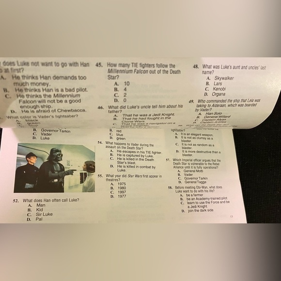 Star Wars Quiz Wiz Trilogy Episodes IV & V - Picture 7 of 9